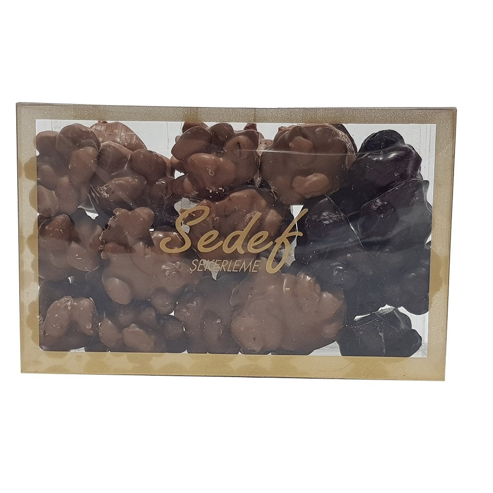 Sütlü - Bitter Roş  Antep Fıstıklı Saf Çikolata