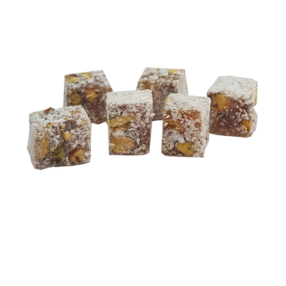 Duble Antep Fıstıklı Çifte Kavrulmuş Hindistan Cevizli Lokum